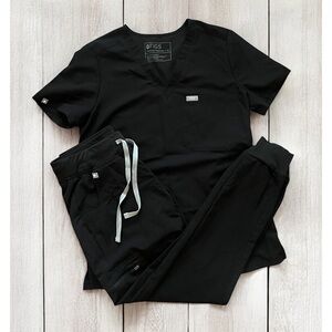 Figs Zamora jogger scrub SET black XS